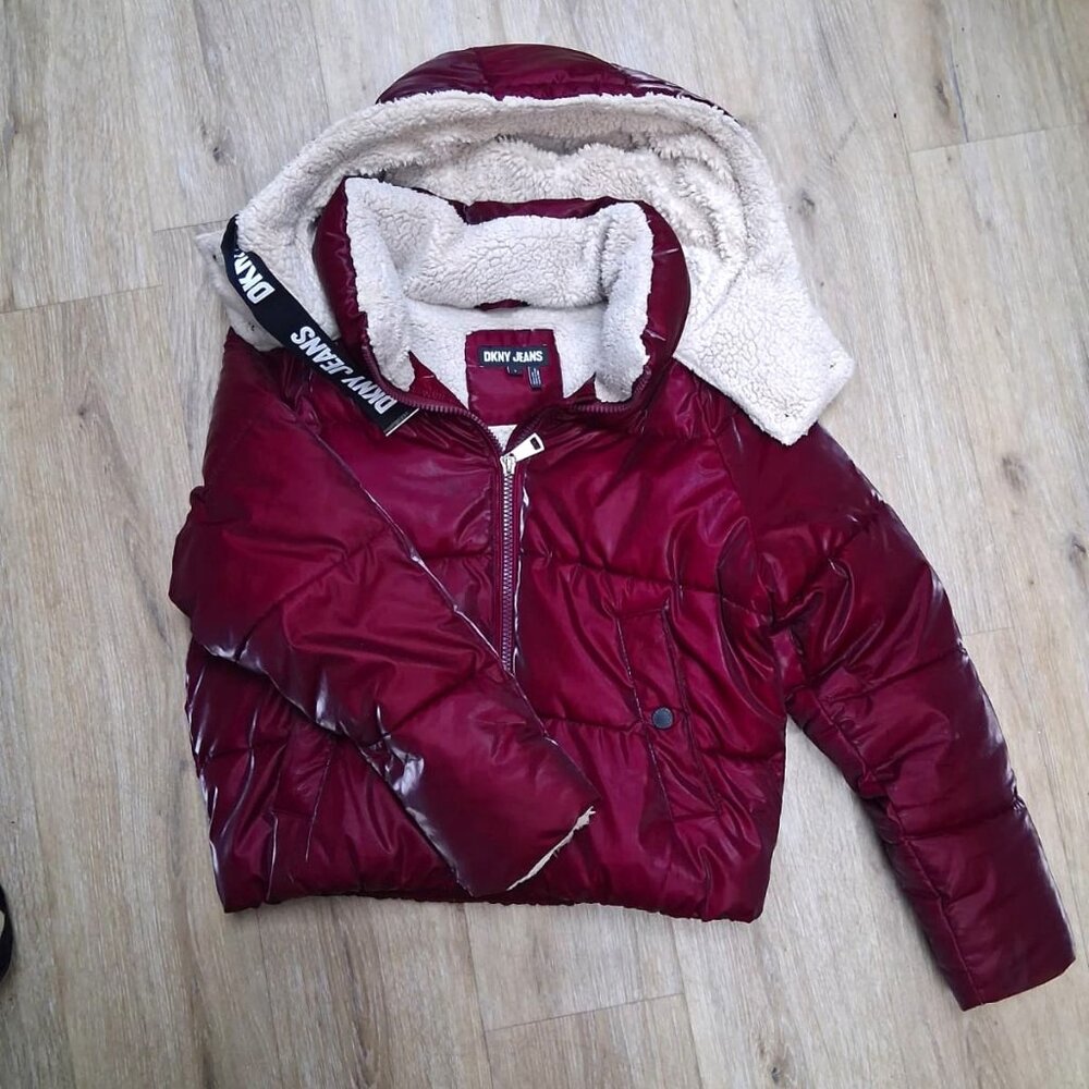 DKNY Crop winter jacket size Small